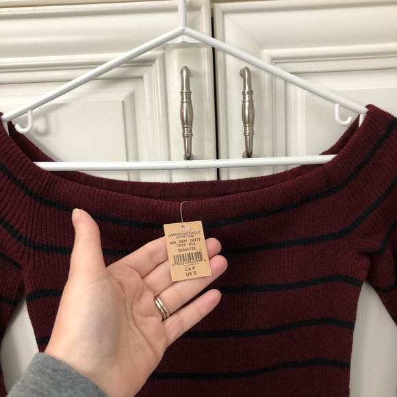 NWT American Eagle women’s ribbed top/sweater - Picture 6 of 9